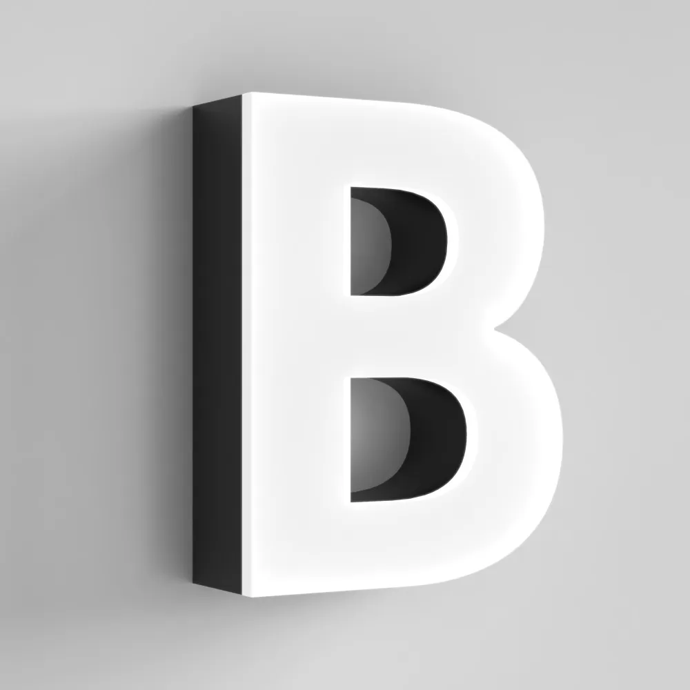 Type 7 – Exposed Acrylic Face Lit / Borderless