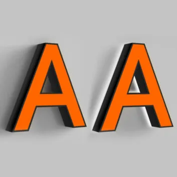 Type 2 – Standard Channel Letter – Back Lit