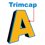 Channel letter trimcap