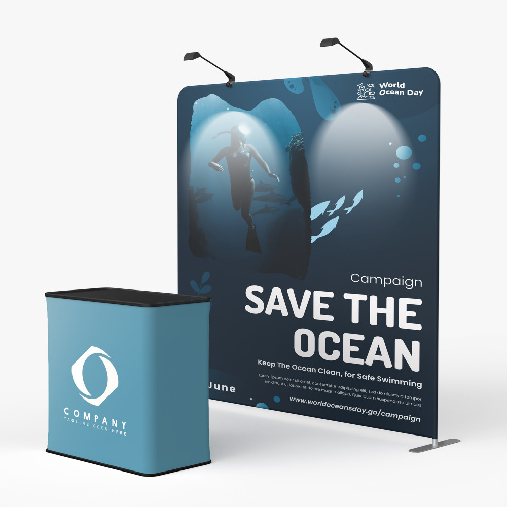 Straight Tension Fabric Displays