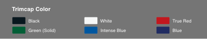 Channel letter trimcap color chart