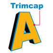 Diagram showing the trimcap around the face of a channel letter